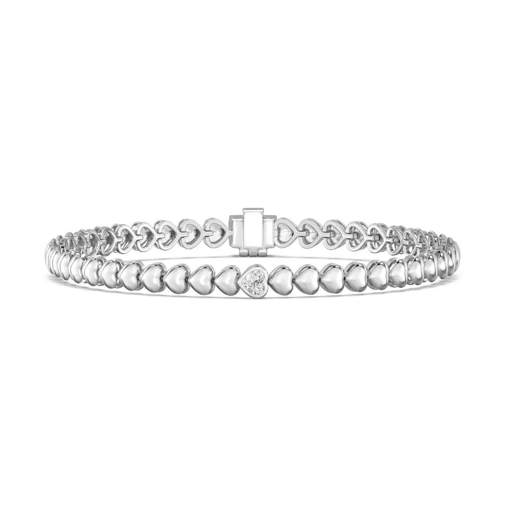 0.30ct Single Emerald Bezel Bracelet