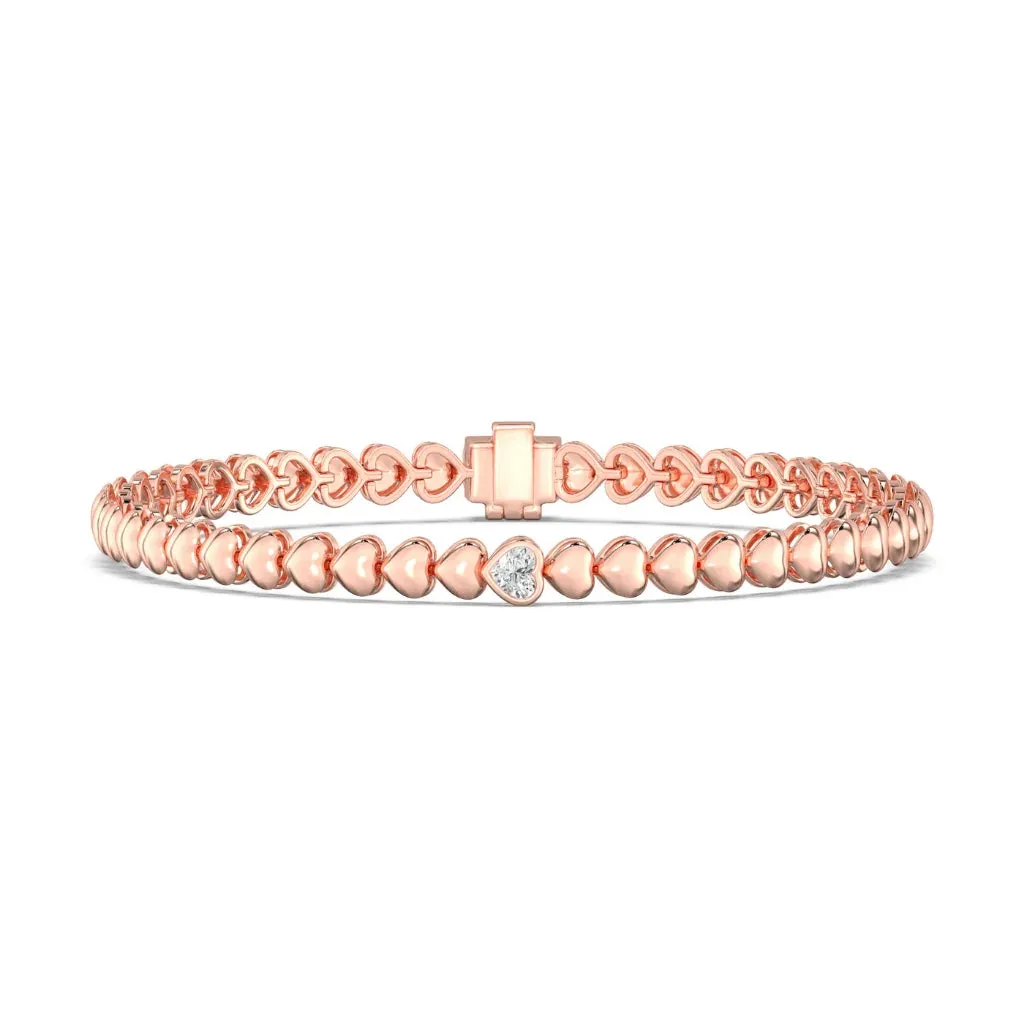 0.30ct Single Emerald Bezel Bracelet