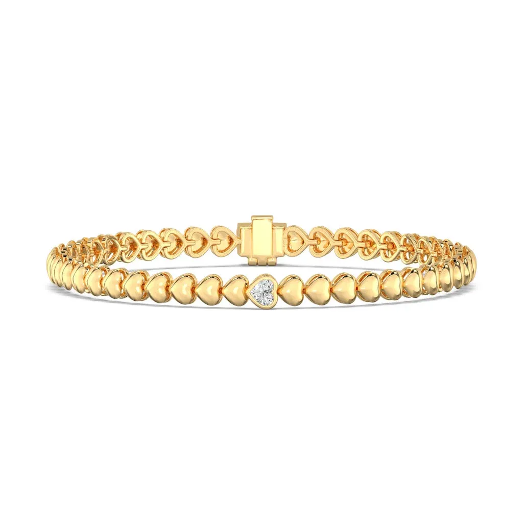 0.30ct Single Emerald Bezel Bracelet