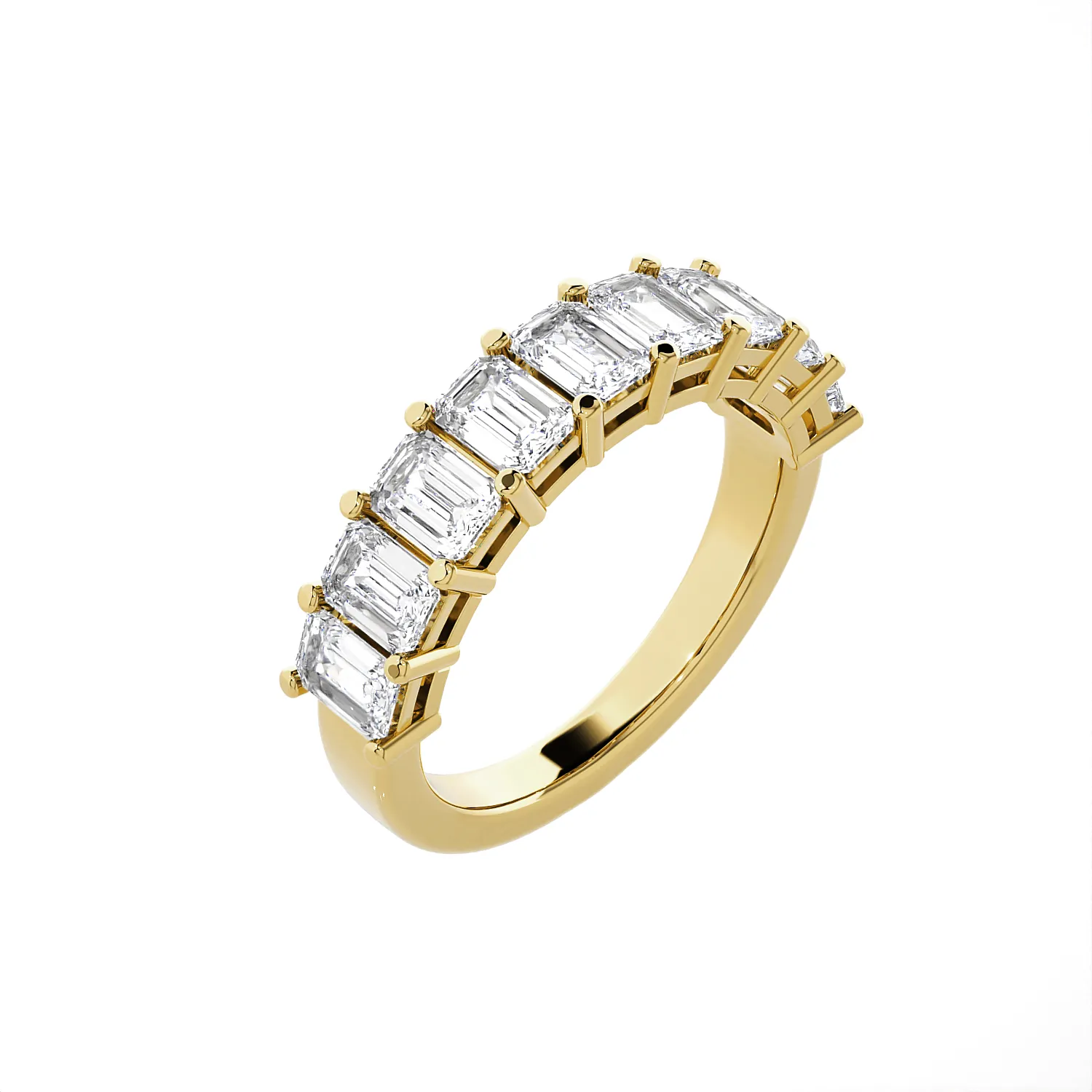 1 7/8 ctw Emerald-Cut Lab Grown Diamond Anniversary Ring