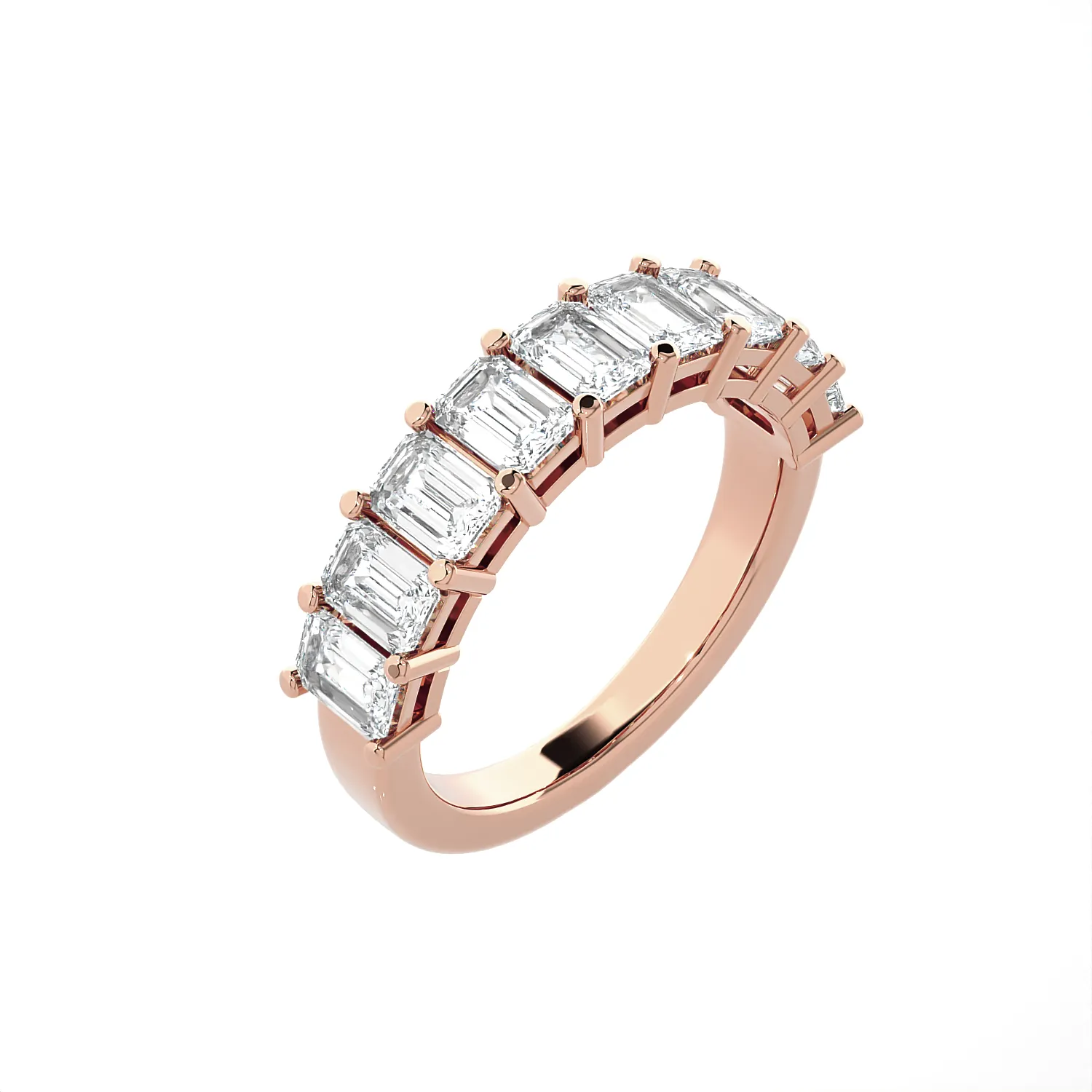 1 7/8 ctw Emerald-Cut Lab Grown Diamond Anniversary Ring