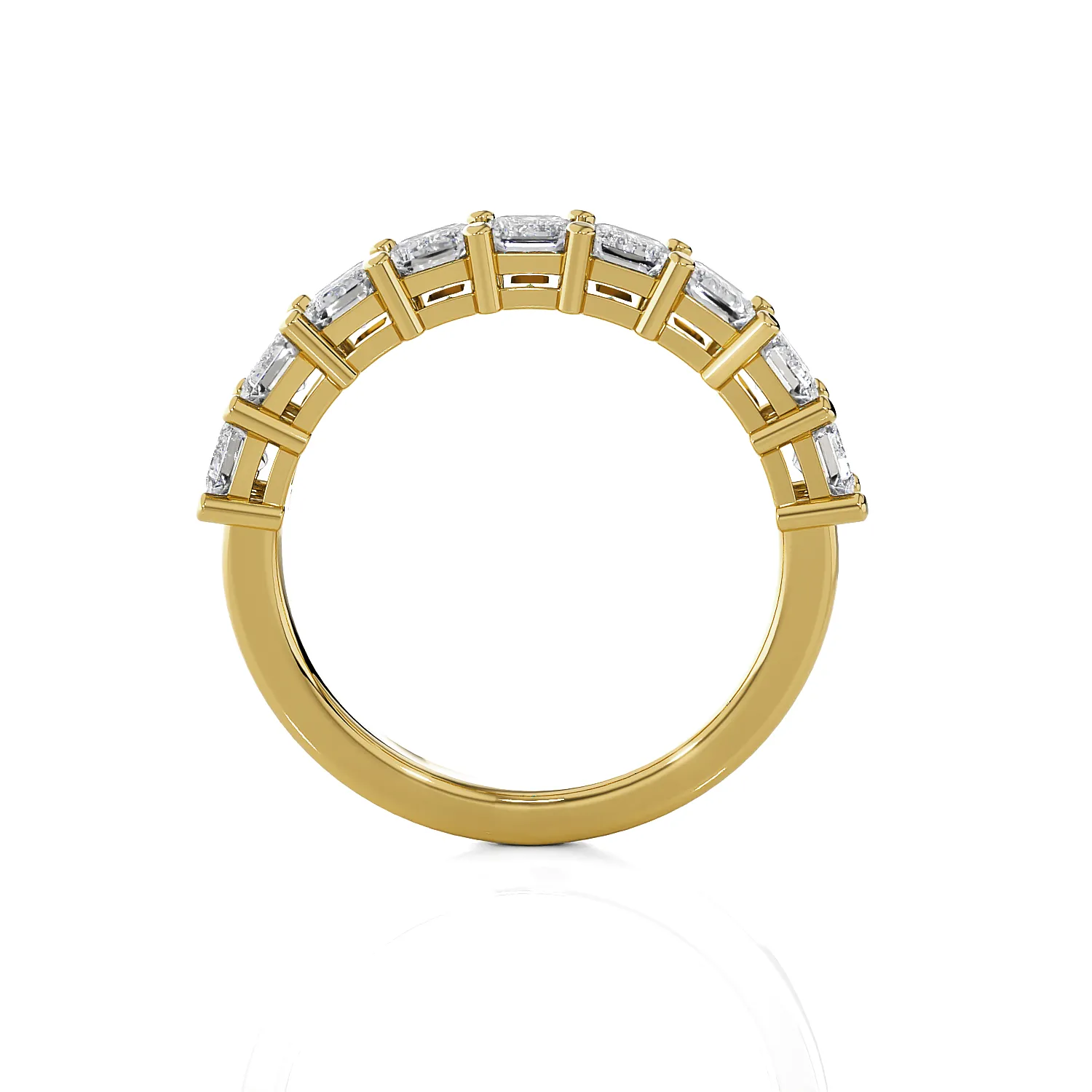 1 7/8 ctw Emerald-Cut Lab Grown Diamond Anniversary Ring