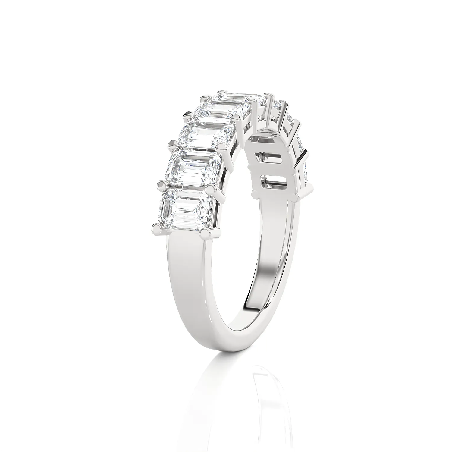 1 7/8 ctw Emerald-Cut Lab Grown Diamond Anniversary Ring