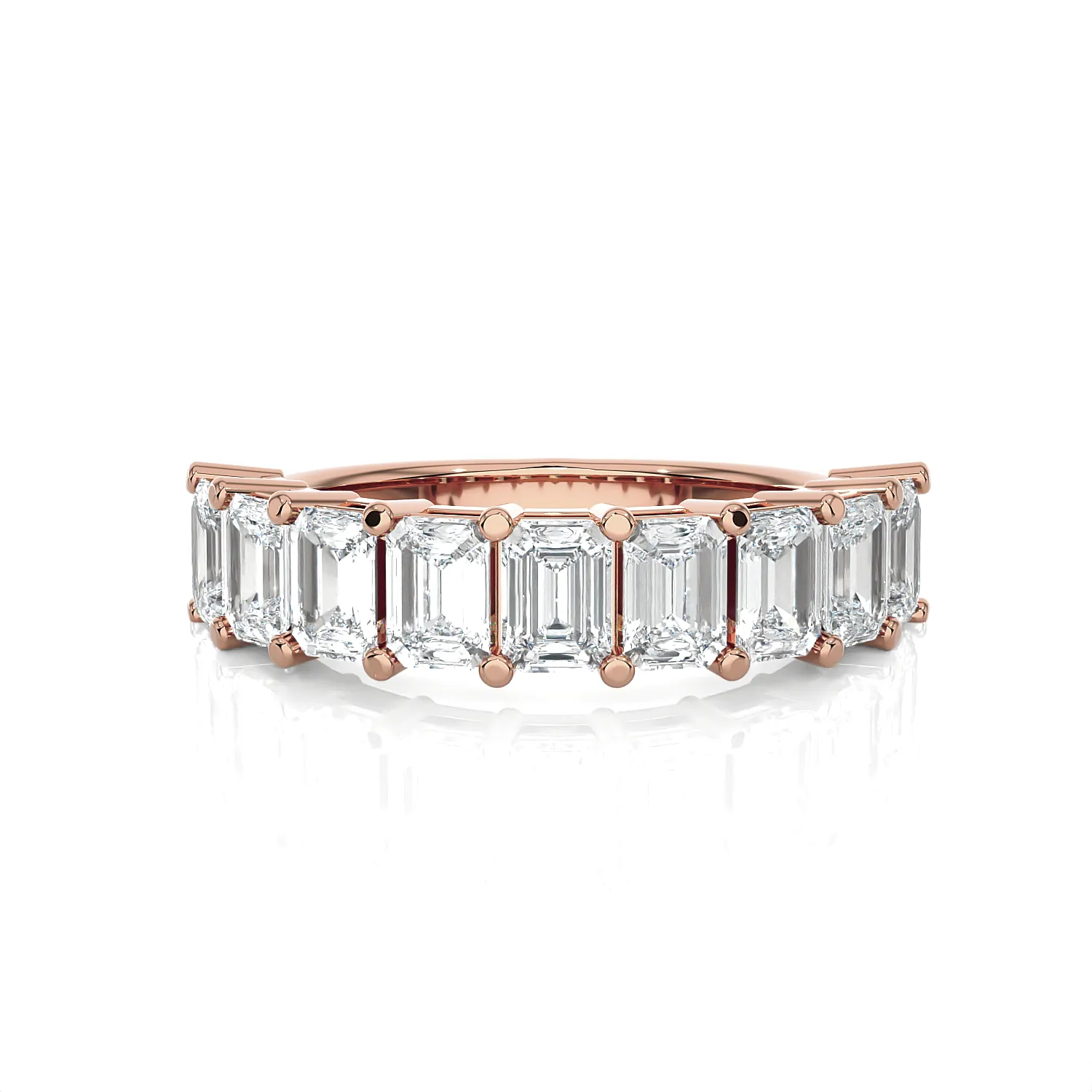 1 7/8 ctw Emerald-Cut Lab Grown Diamond Anniversary Ring