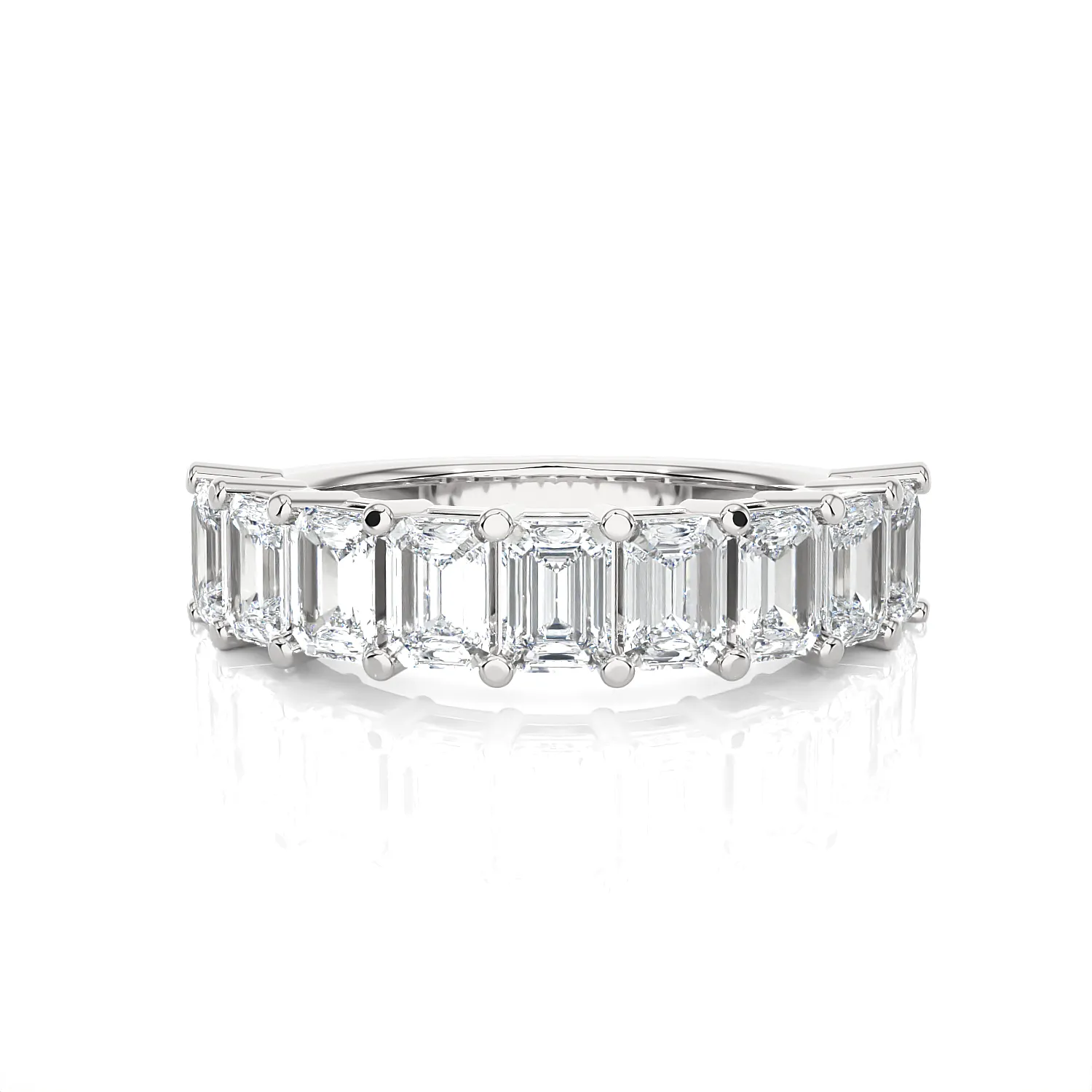 1 7/8 ctw Emerald-Cut Lab Grown Diamond Anniversary Ring