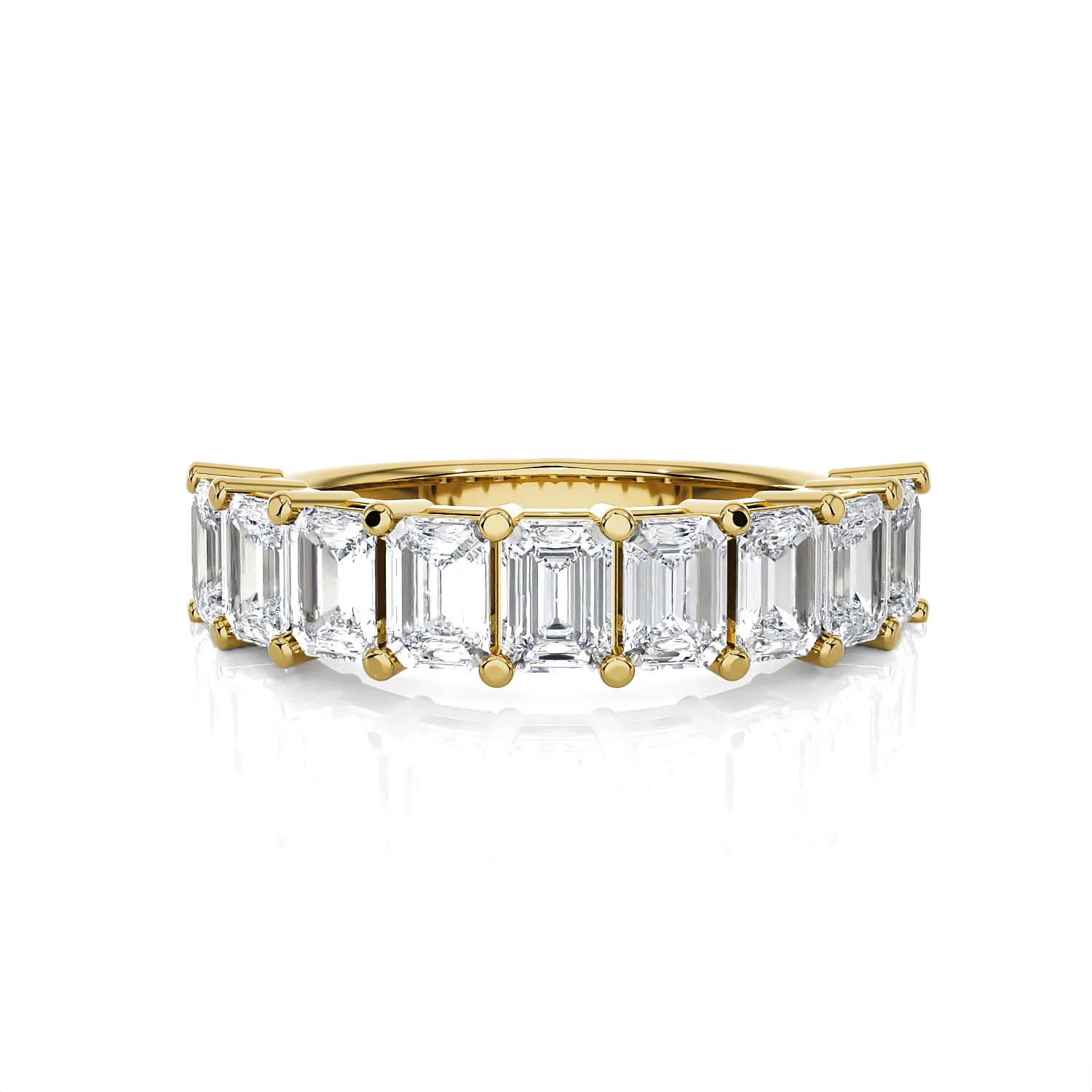 1 7/8 ctw Emerald-Cut Lab Grown Diamond Anniversary Ring