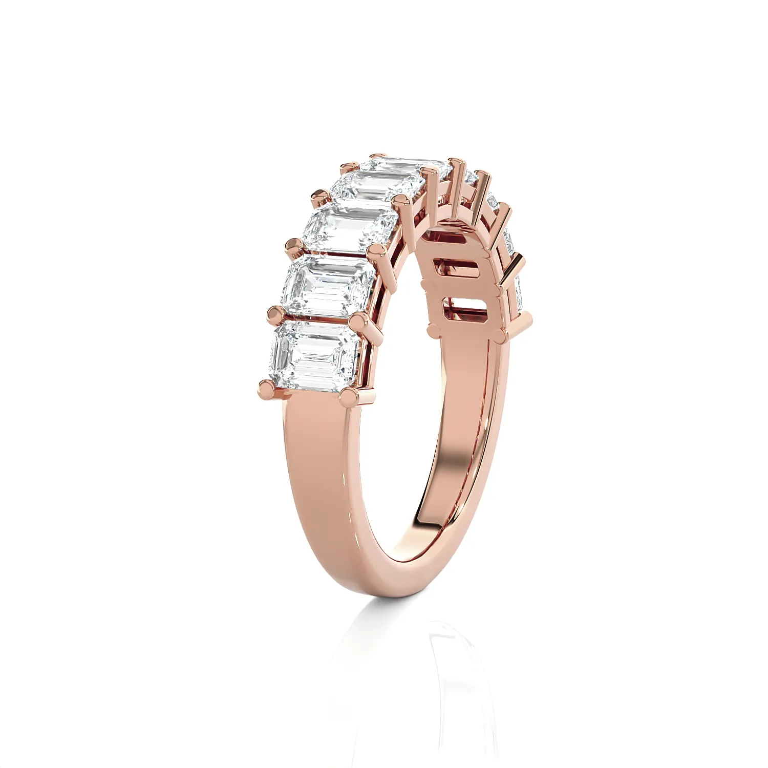 1 7/8 ctw Emerald-Cut Lab Grown Diamond Anniversary Ring