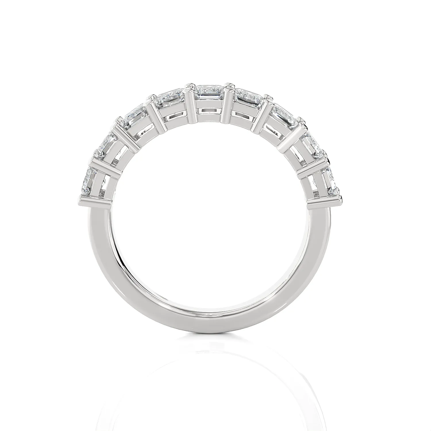 1 7/8 ctw Emerald-Cut Lab Grown Diamond Anniversary Ring