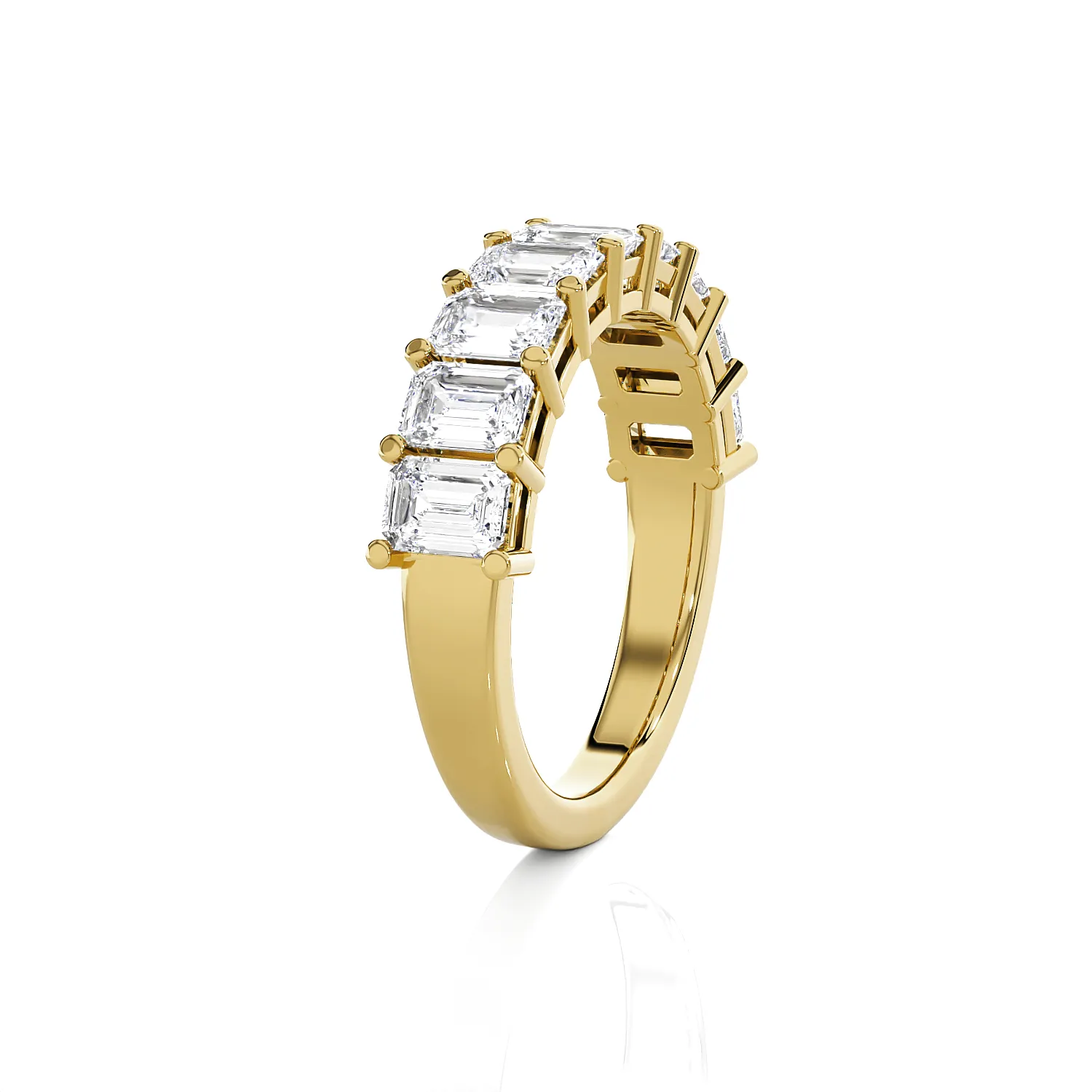1 7/8 ctw Emerald-Cut Lab Grown Diamond Anniversary Ring