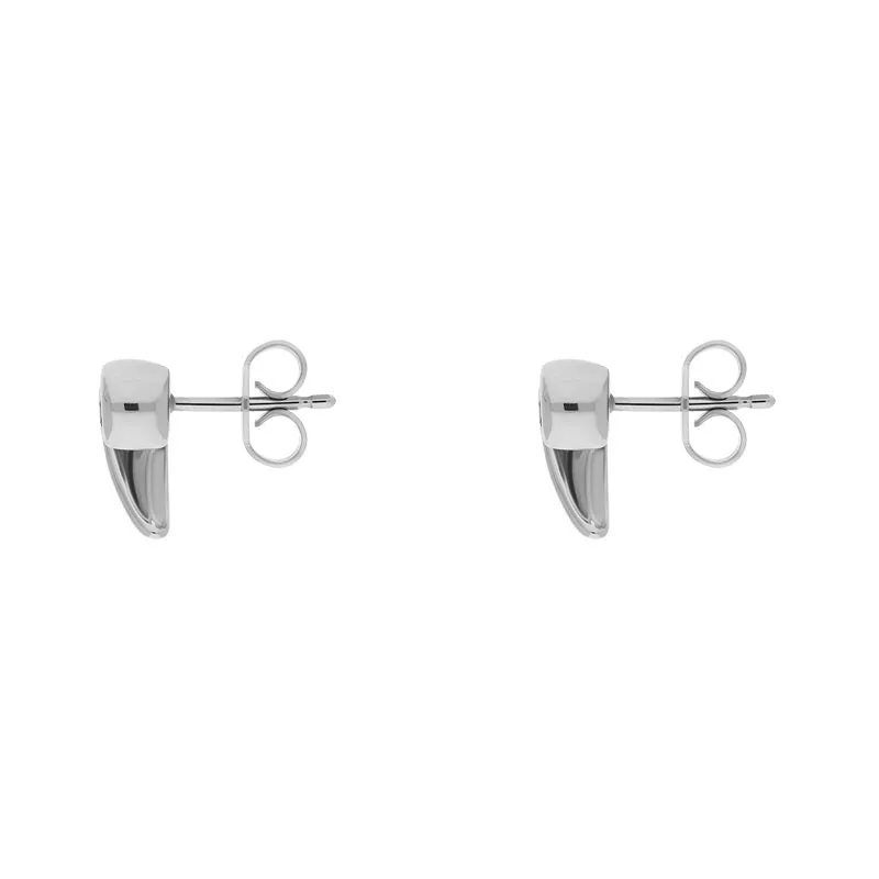18ct White Gold .56ct Diamond Swirl Stud Earrings D