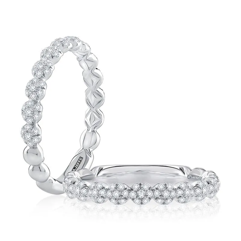 A.Jaffe Stackable Rings Delicate Flower Diamond Anniversary Ring WRC1134Q/32