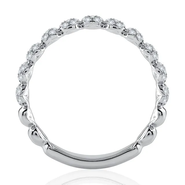A.Jaffe Stackable Rings Delicate Flower Diamond Anniversary Ring WRC1134Q/32