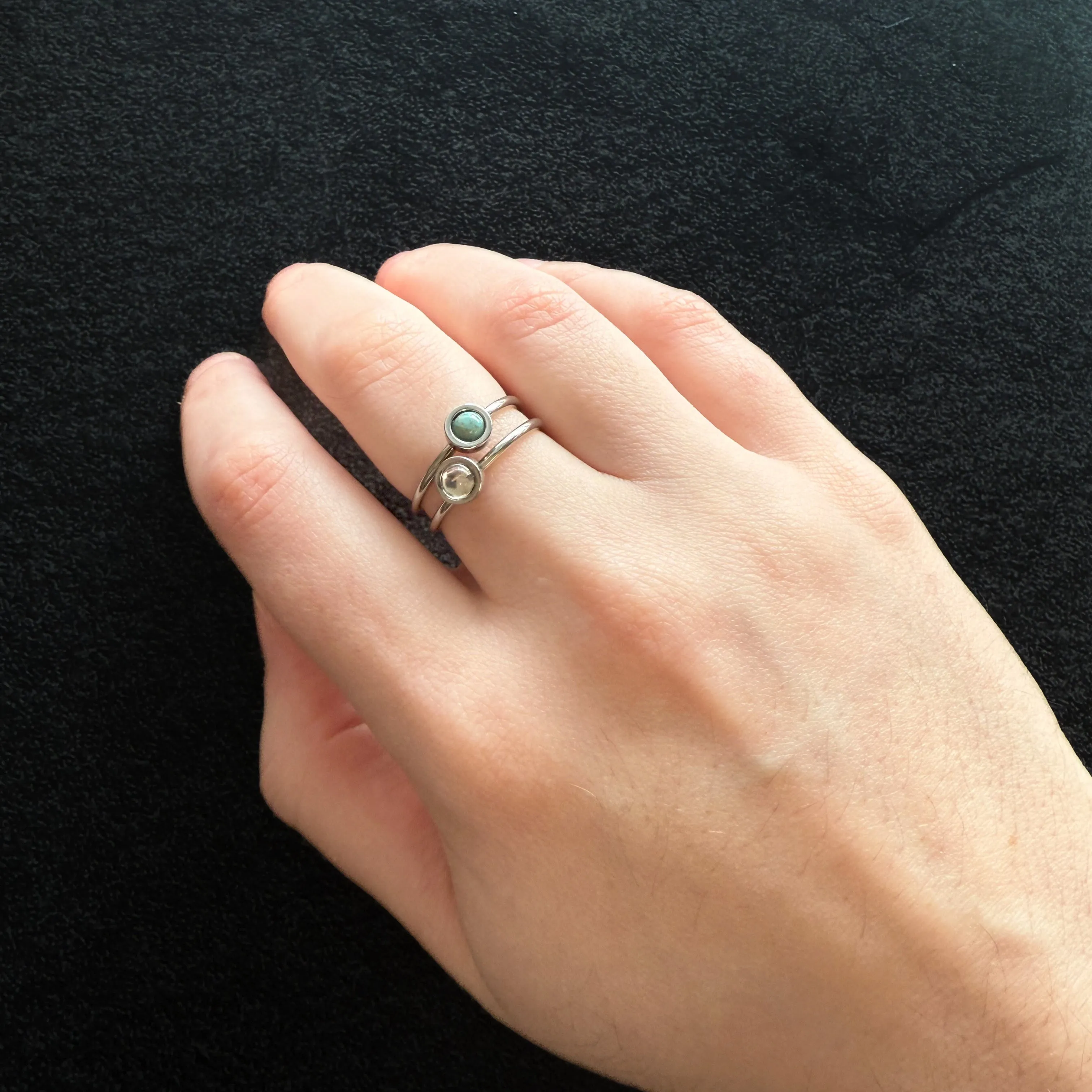 Birthstone Stackable Rings