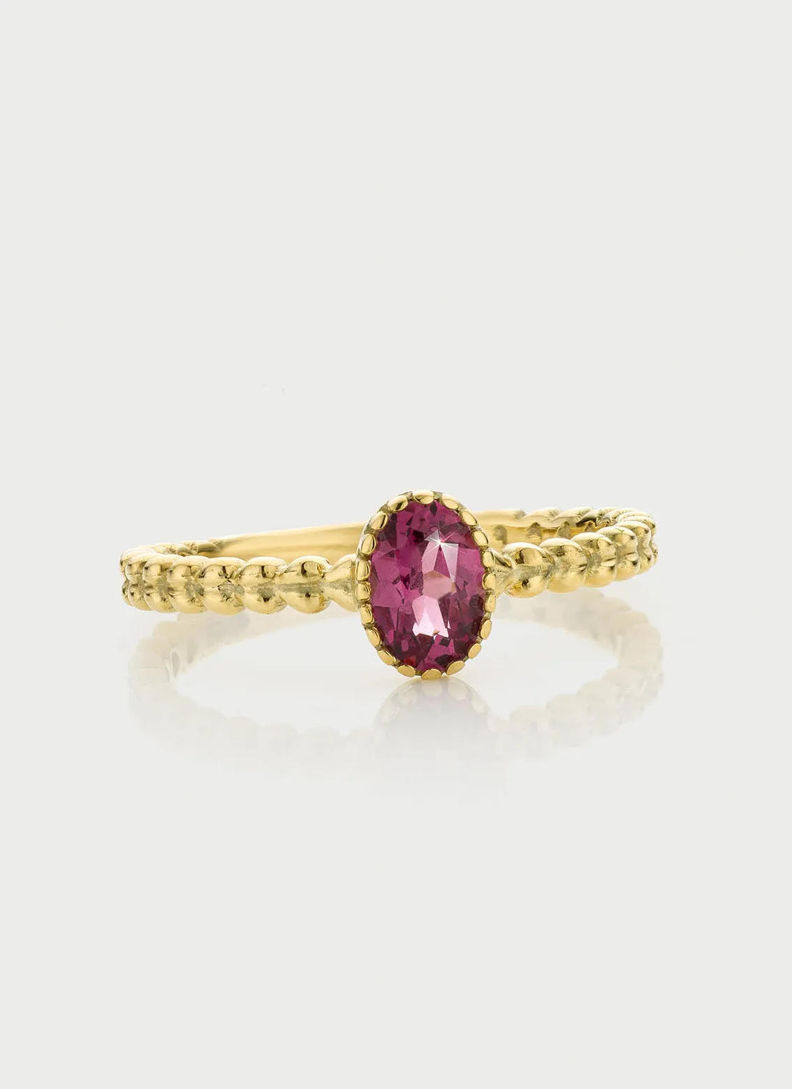 Caes rhodolite ring 14k gold