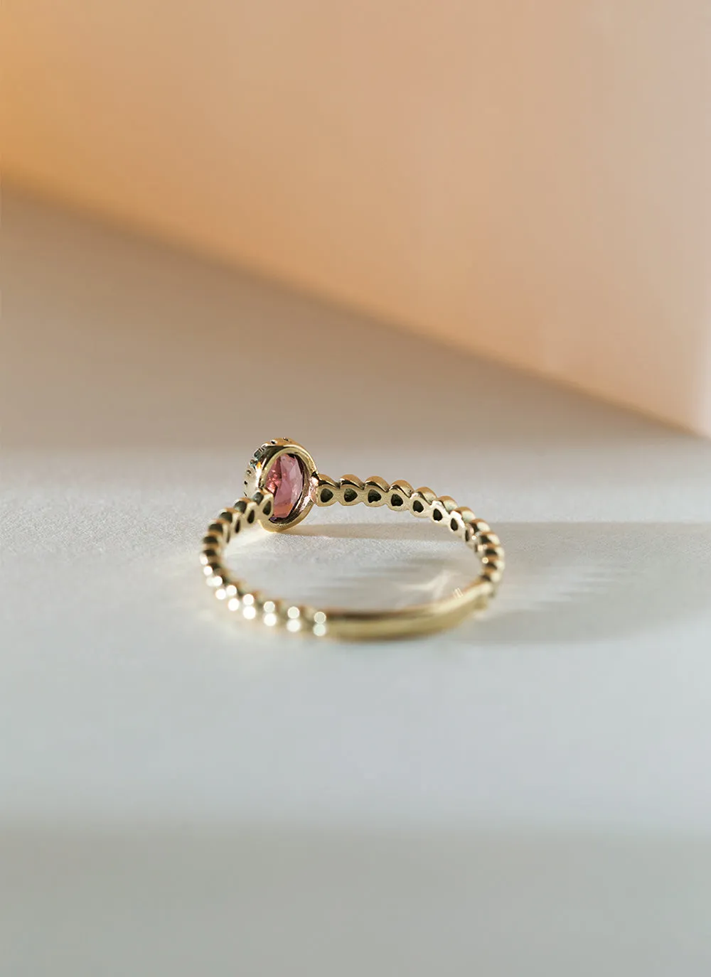 Caes rhodolite ring 14k gold