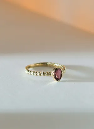 Caes rhodolite ring 14k gold