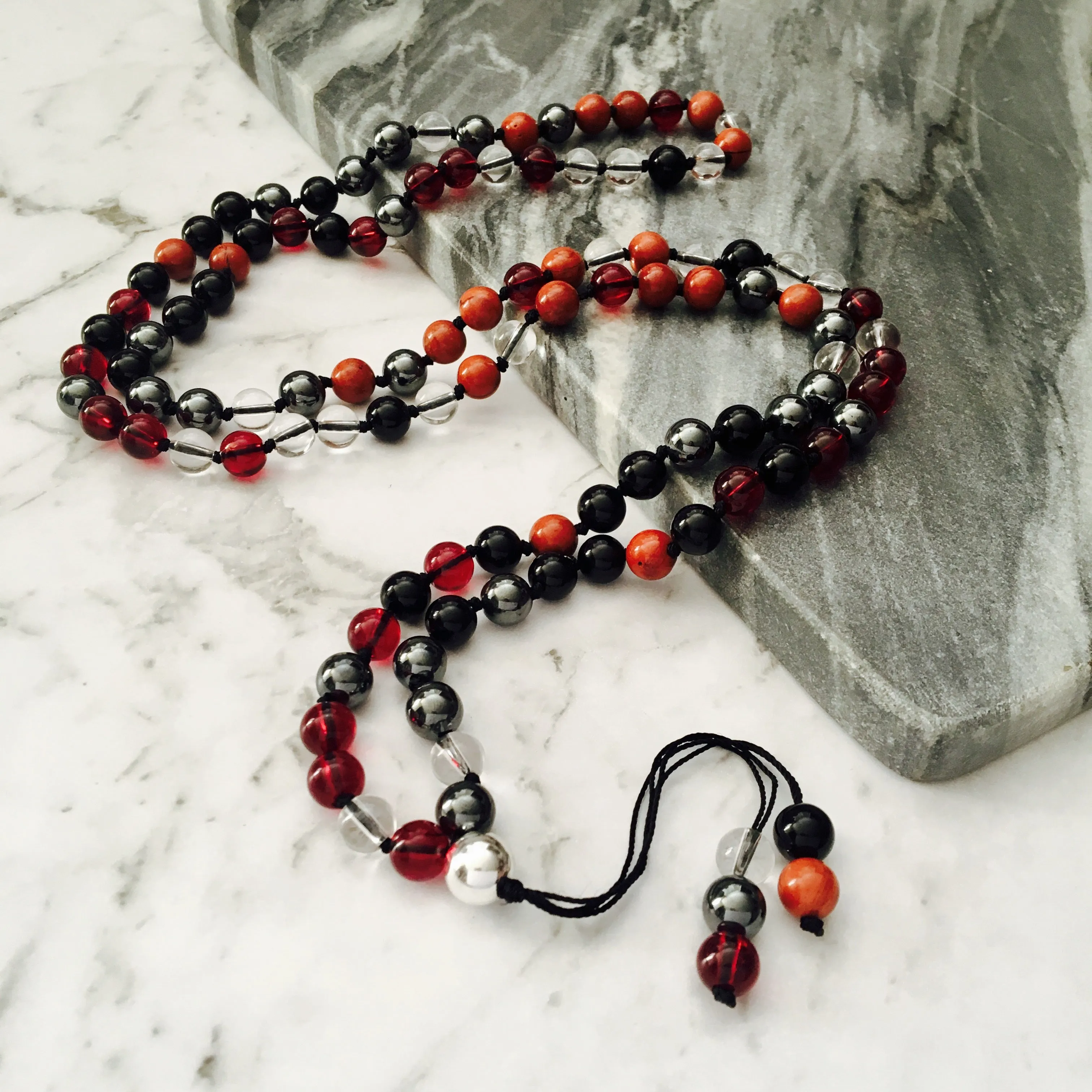 Centre & Ground 108 Mala Gemstone Necklace