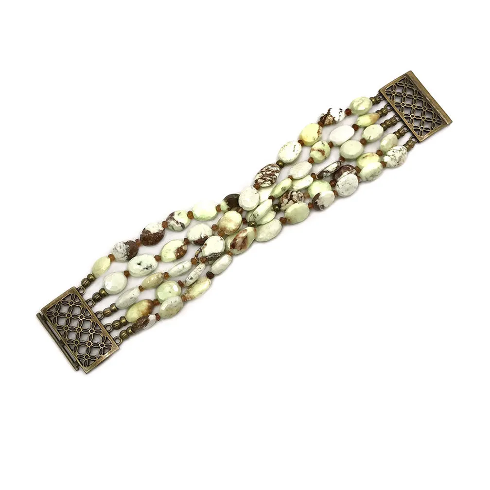 Chrysoprase Braid Bracelet
