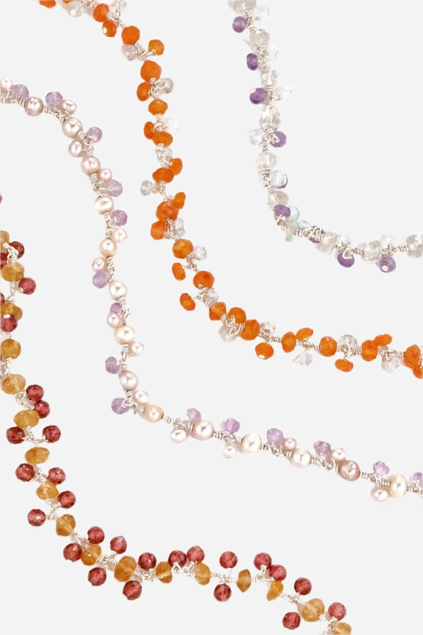 Citrine Garnet Delicate Bracelet