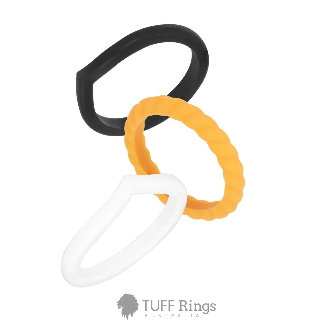 'Citrus' Women's Silicone Ring Set