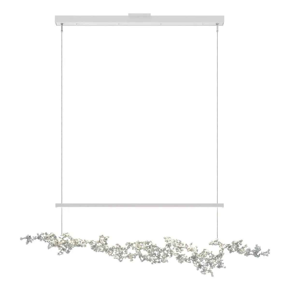Coral 56 in. LED Linear Pendant Light White finish