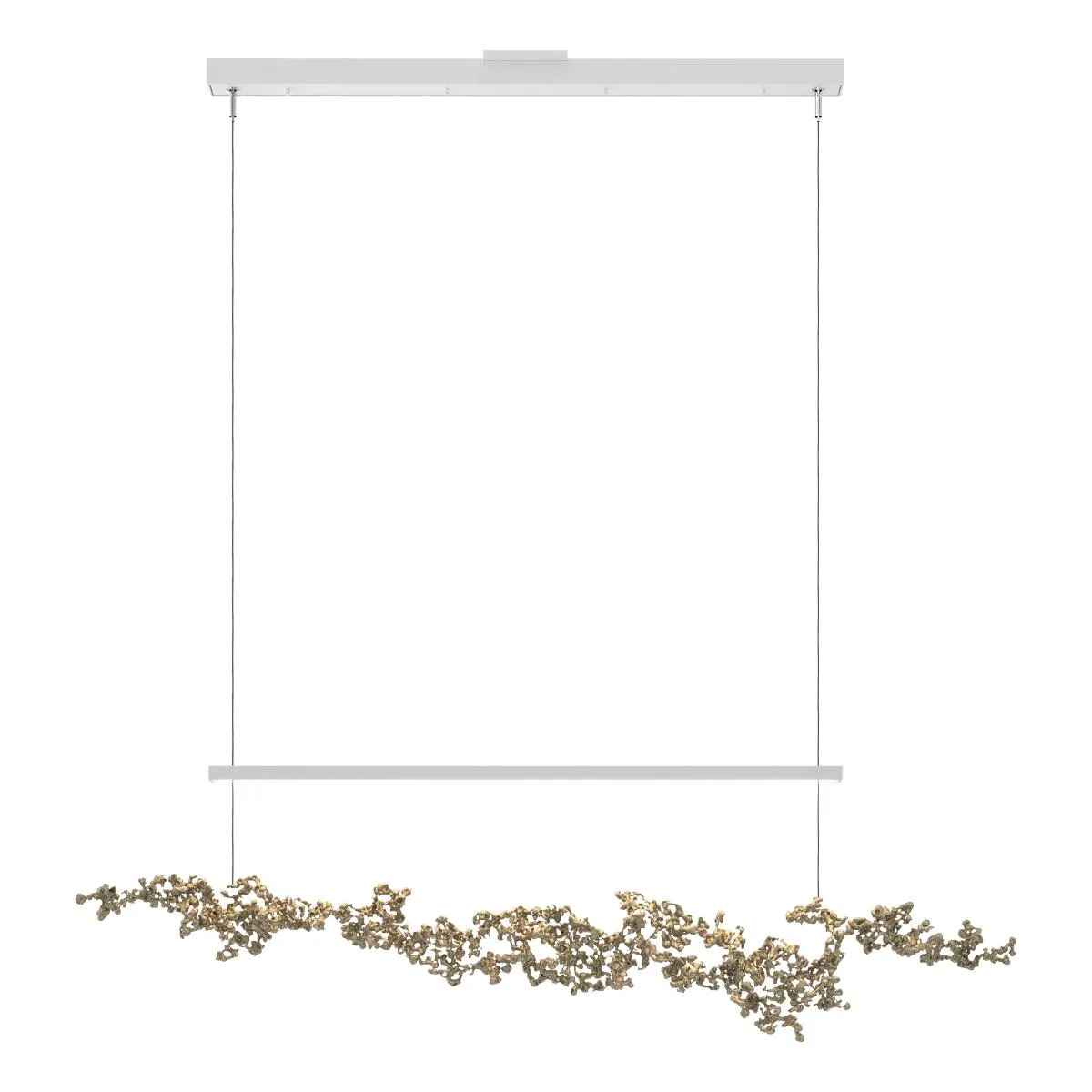 Coral 56 in. LED Linear Pendant Light White finish