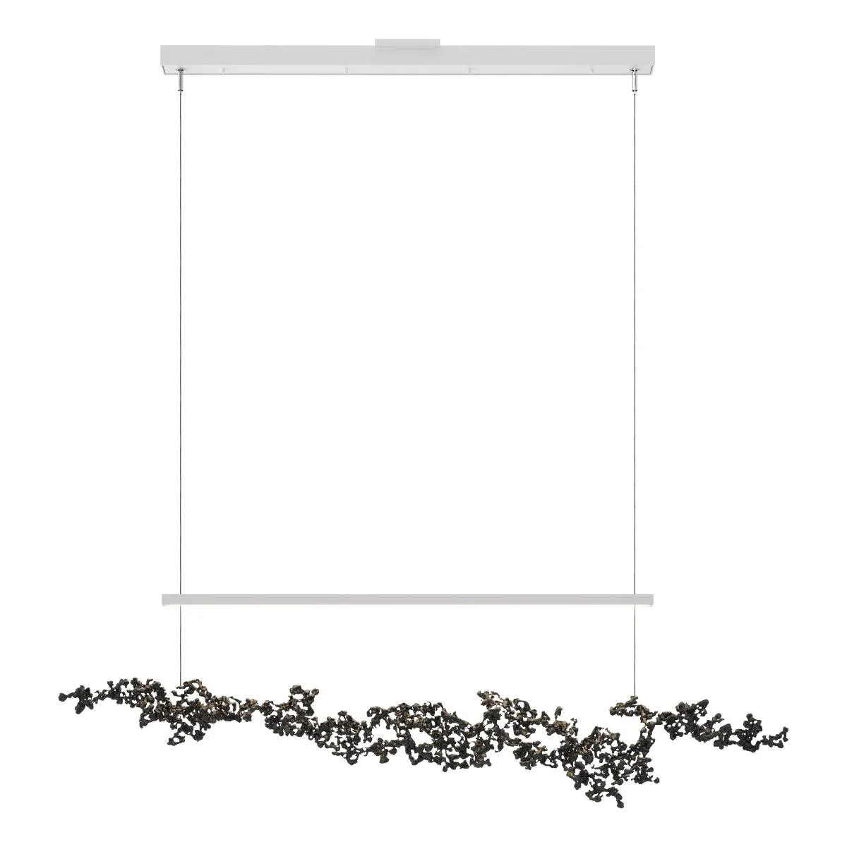 Coral 56 in. LED Linear Pendant Light White finish