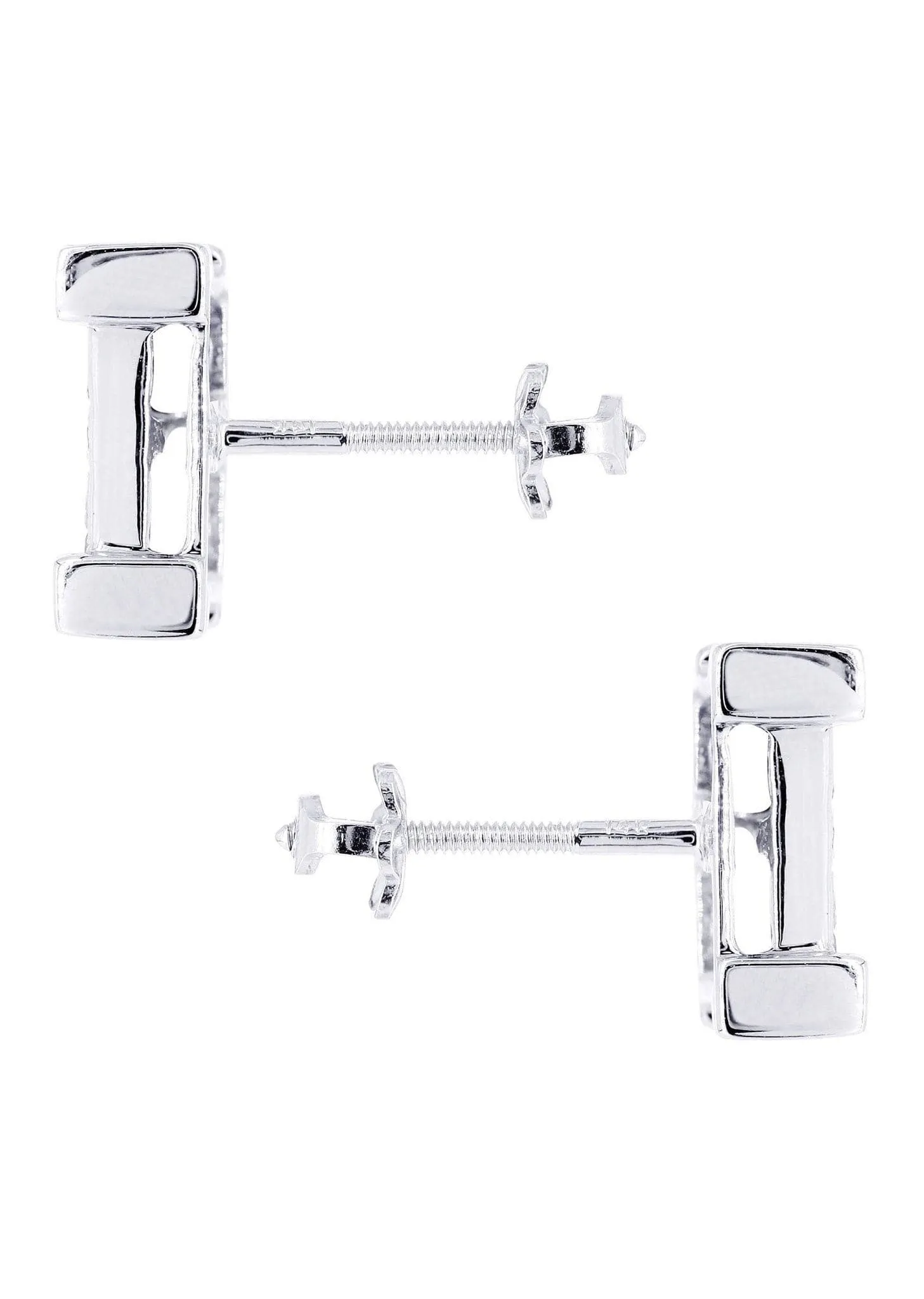 Diamond Earrings For Men | 1.25 Carats 14K White Gold