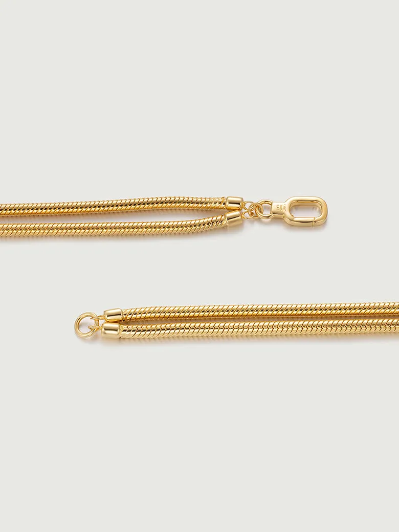 Double Snake Chain Bracelet