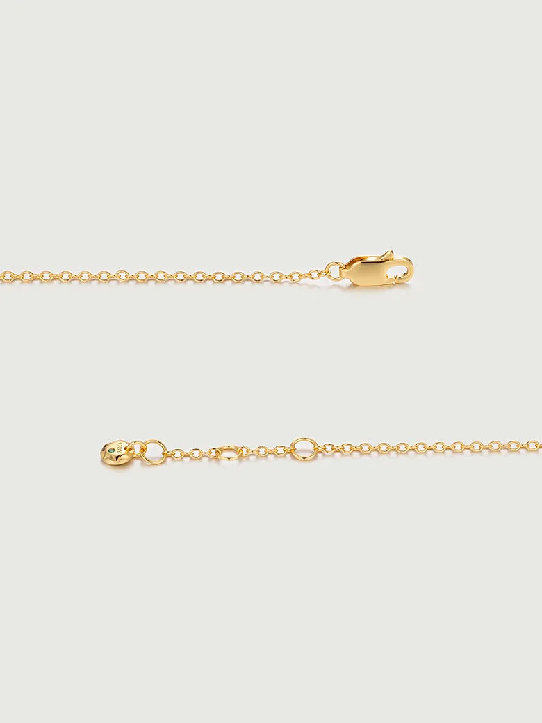 Emerald Heart Chain Bracelet