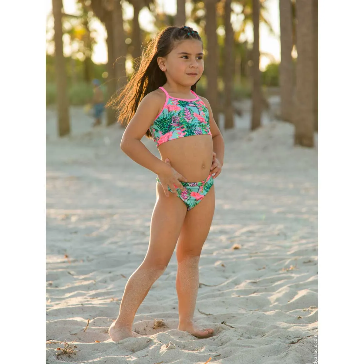 ENERGY - TROPICAL FLOWERS TWO PIECE SWIMSUIT