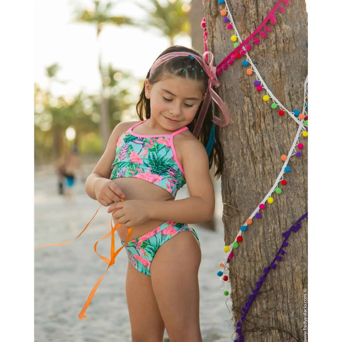 ENERGY - TROPICAL FLOWERS TWO PIECE SWIMSUIT