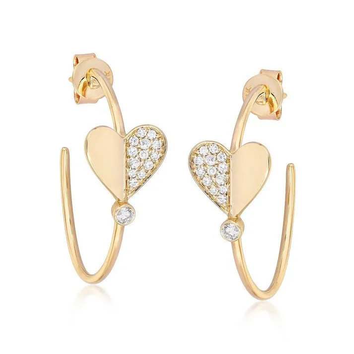 Ethereal Diamond Hoops Diamond Earrings
