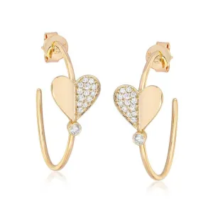 Ethereal Diamond Hoops Diamond Earrings