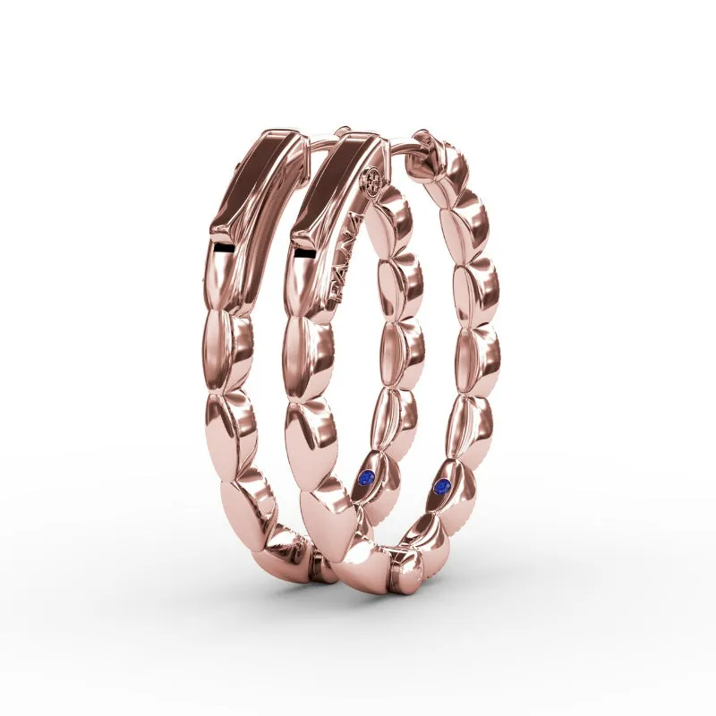 Fana Flawless Filigree Diamond Hoops