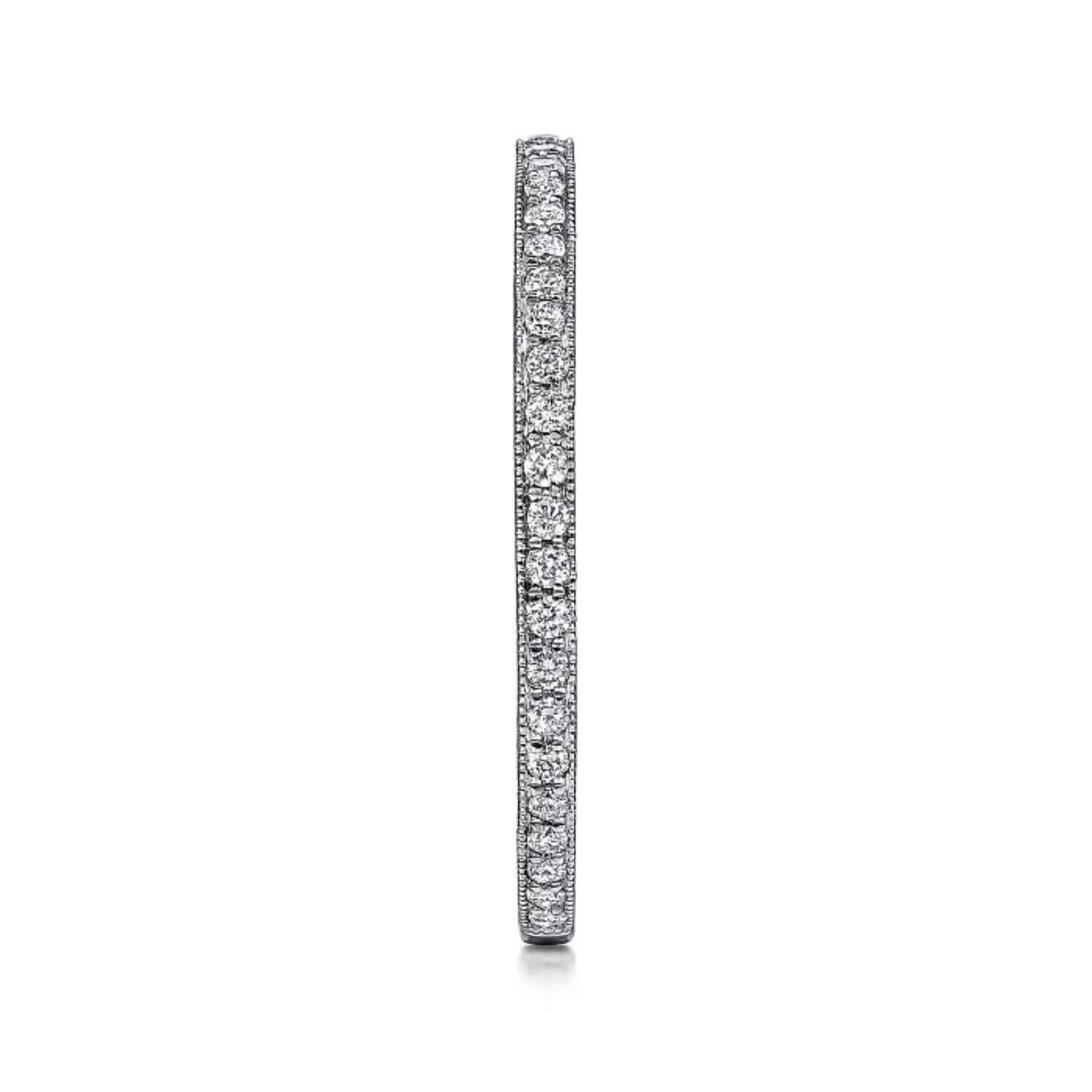 Gabriel & Co. Hand Carved Stackable Wedding Band