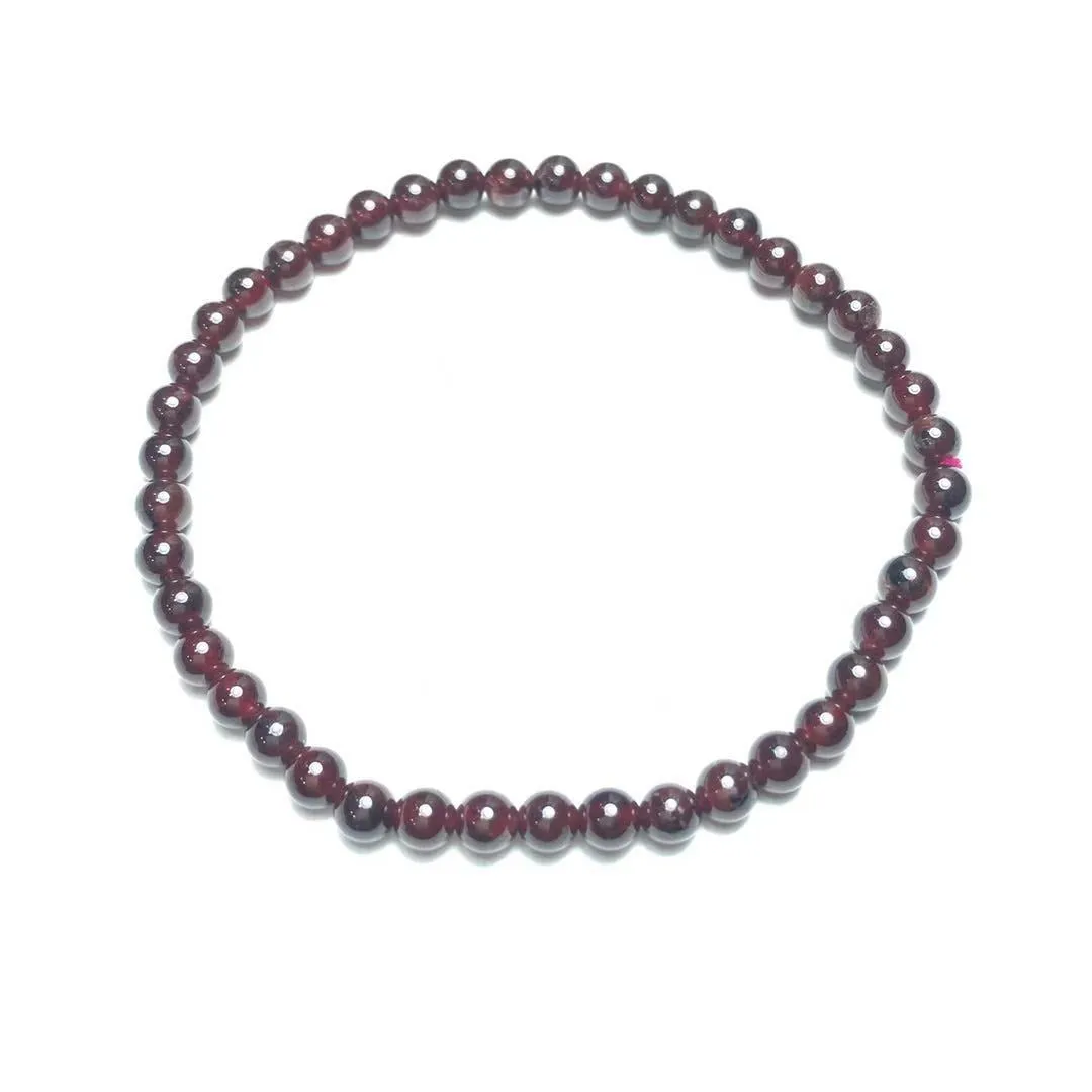 Garnet Bracelet 4mm