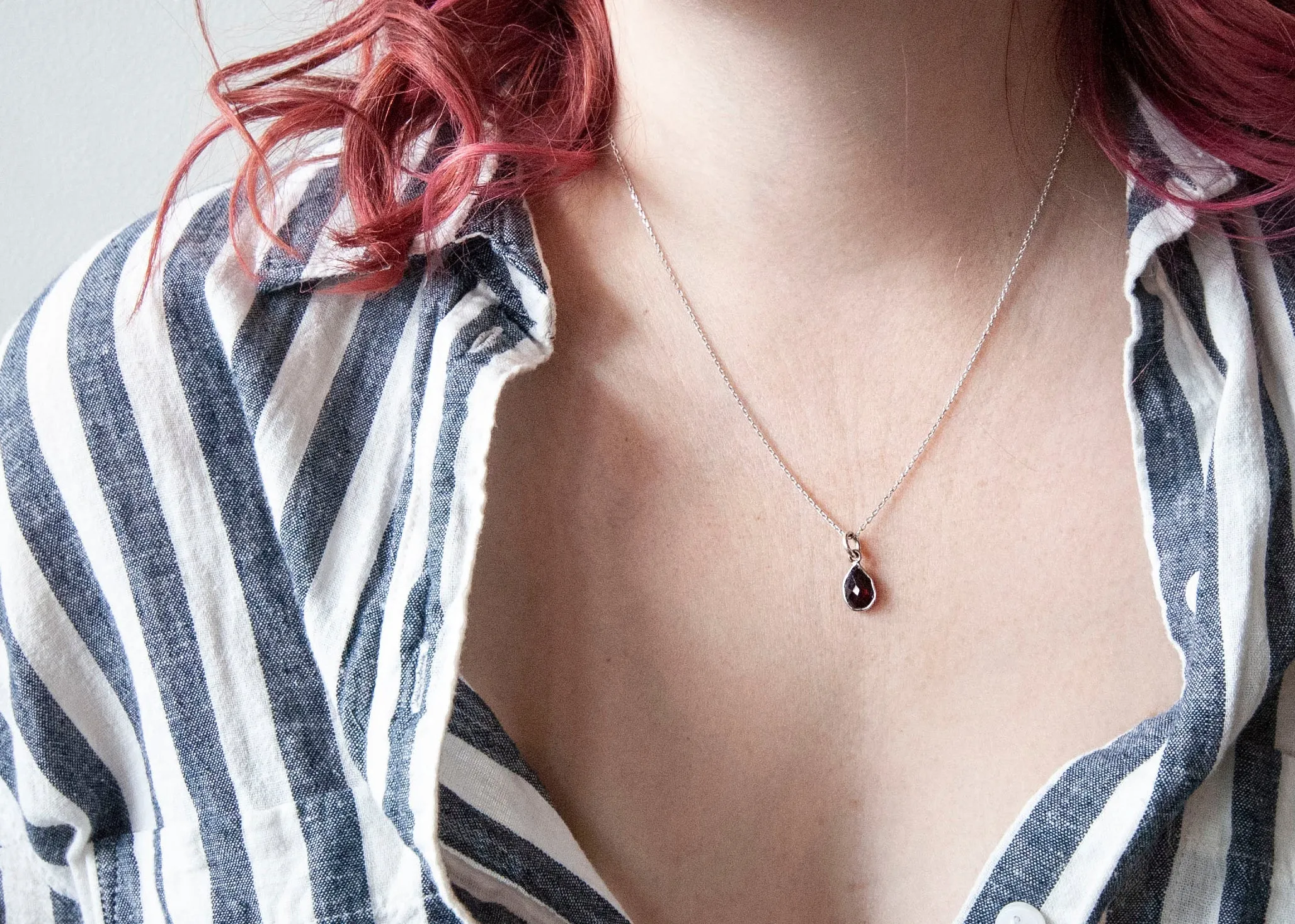 Garnet Stone Necklace