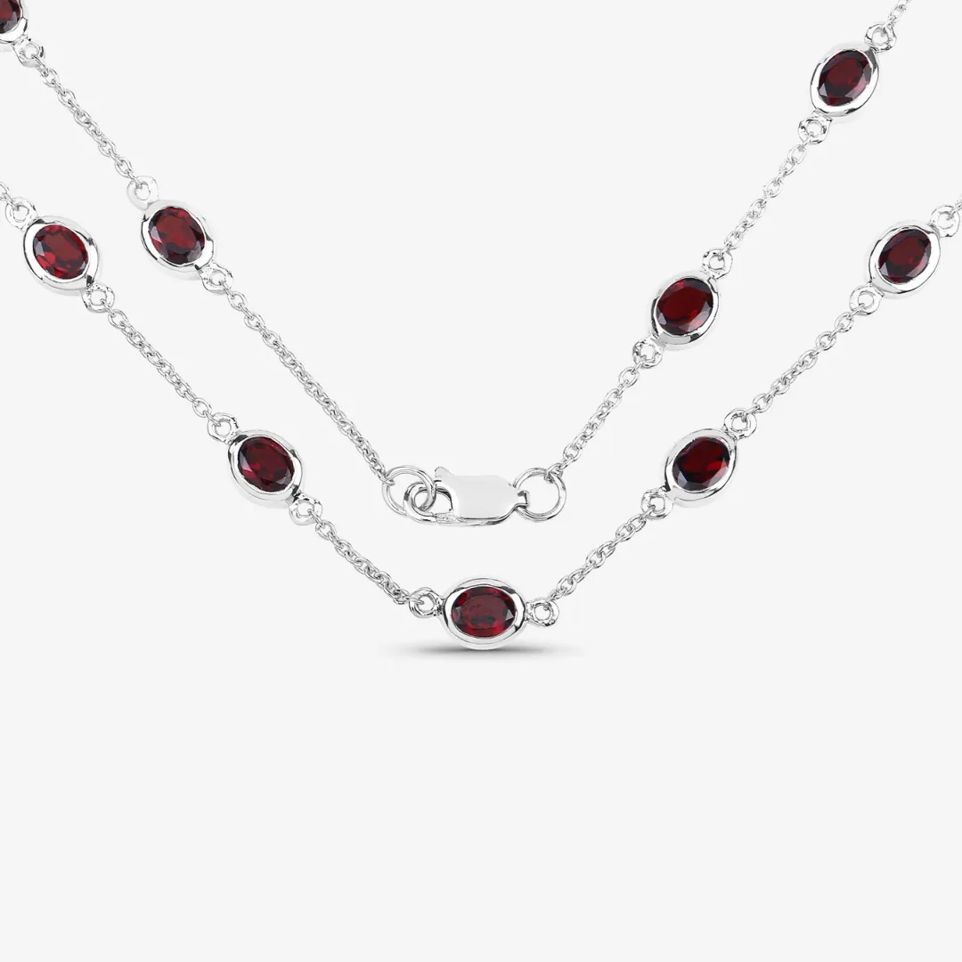 Genuine Garnet By the Yard Necklace