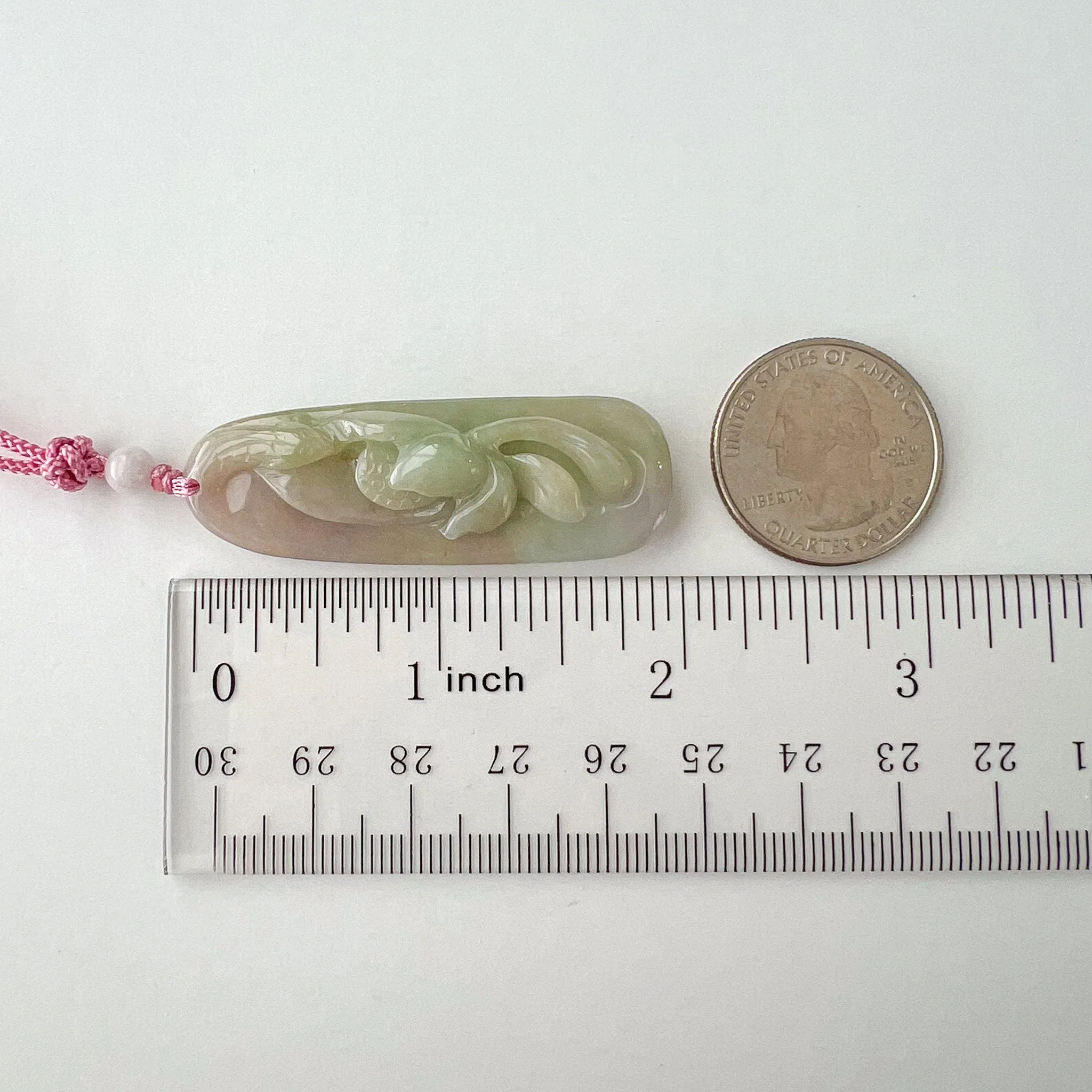 Jade Lotus Blossom Pendant, Jadeite Jade Pendant Necklace, XNZ-1221-1709050453