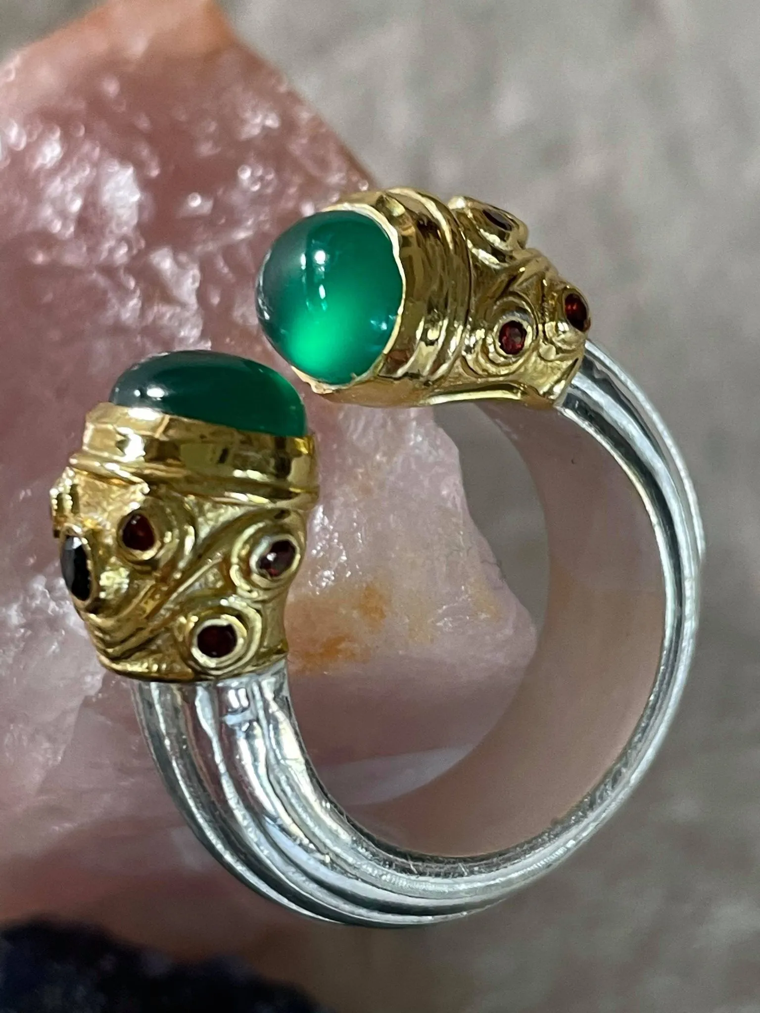 Katya Ring With Green Onyx