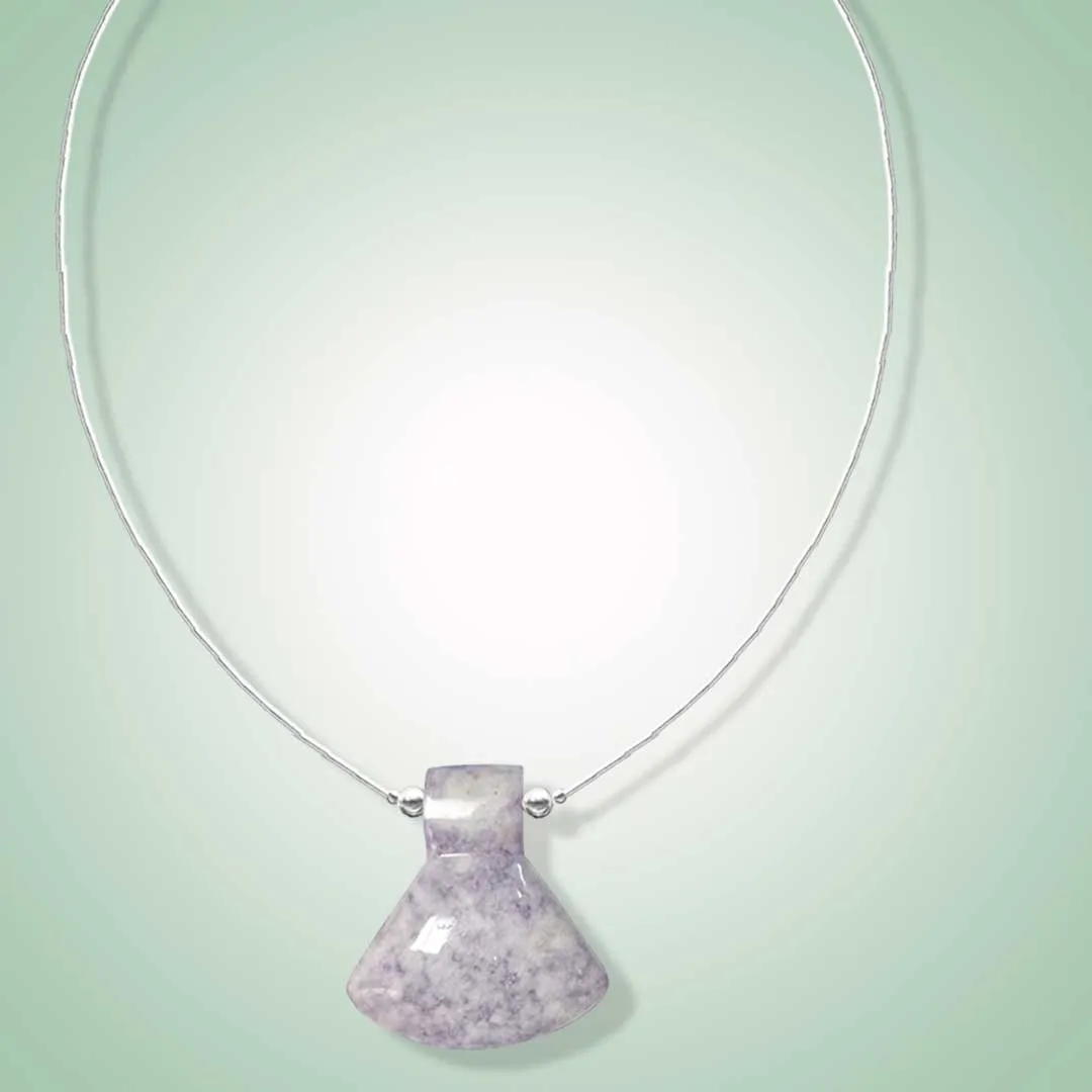 Lavender Axe Necklace