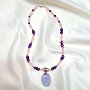 Lavender Jade Necklace