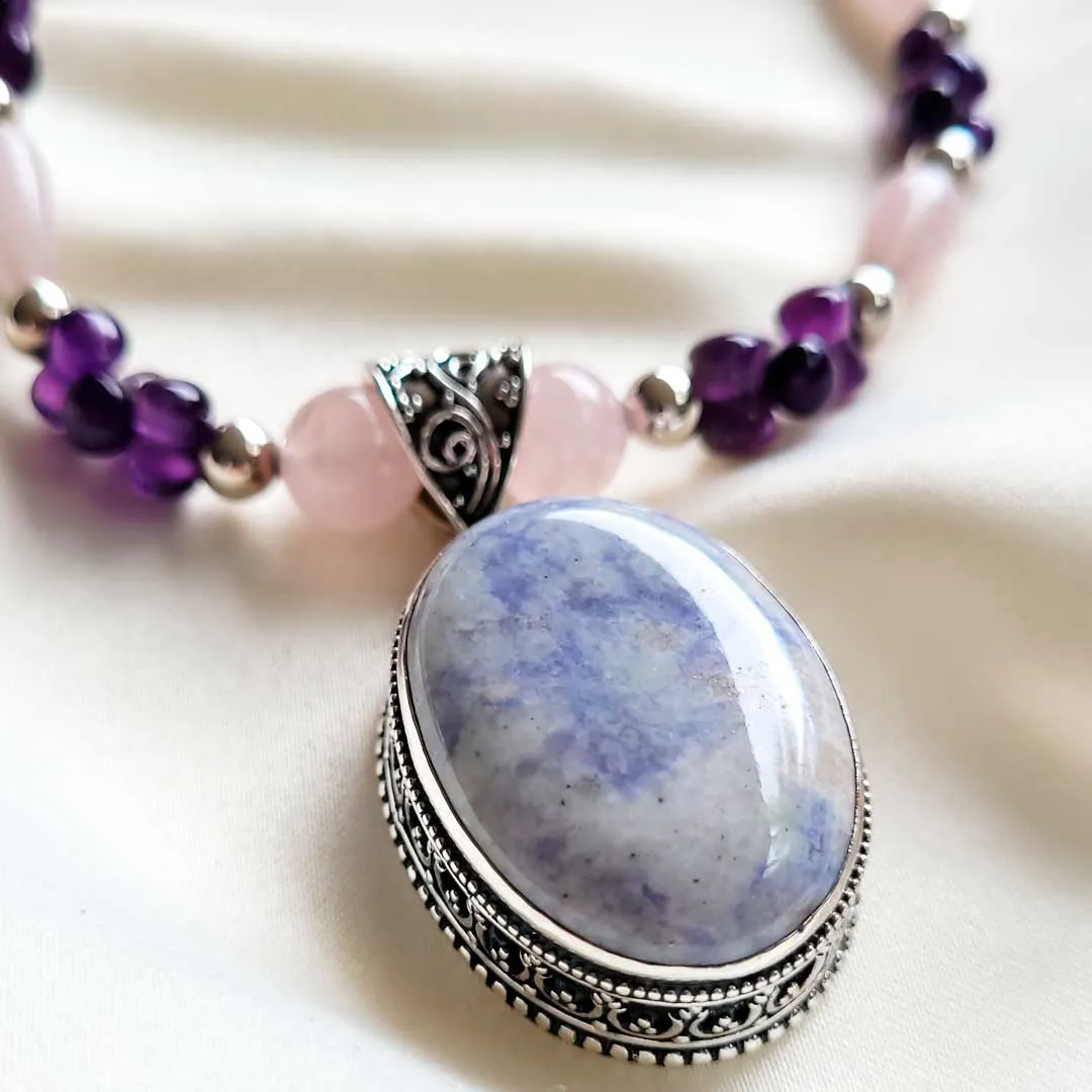 Lavender Jade Necklace