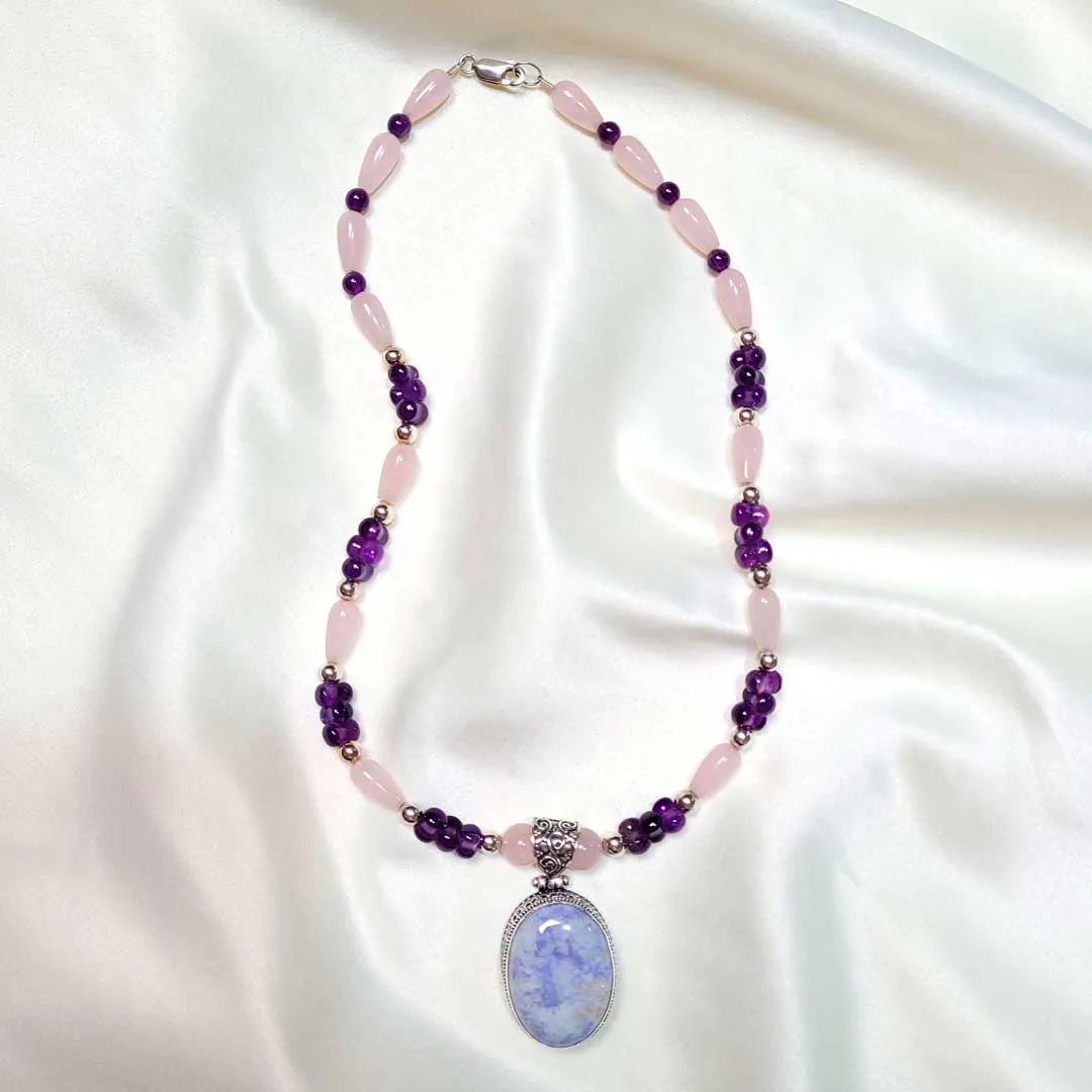 Lavender Jade Necklace