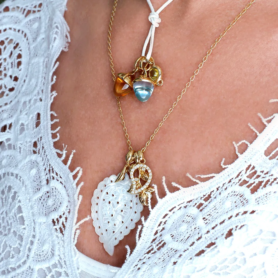 Mandarin Garnet Mikado Flamenco Pendant