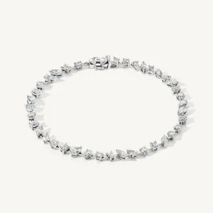 Multi Shape Diamond Tennis Bracelet