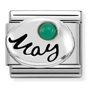 NOMINATION Link Silver May with Emerald