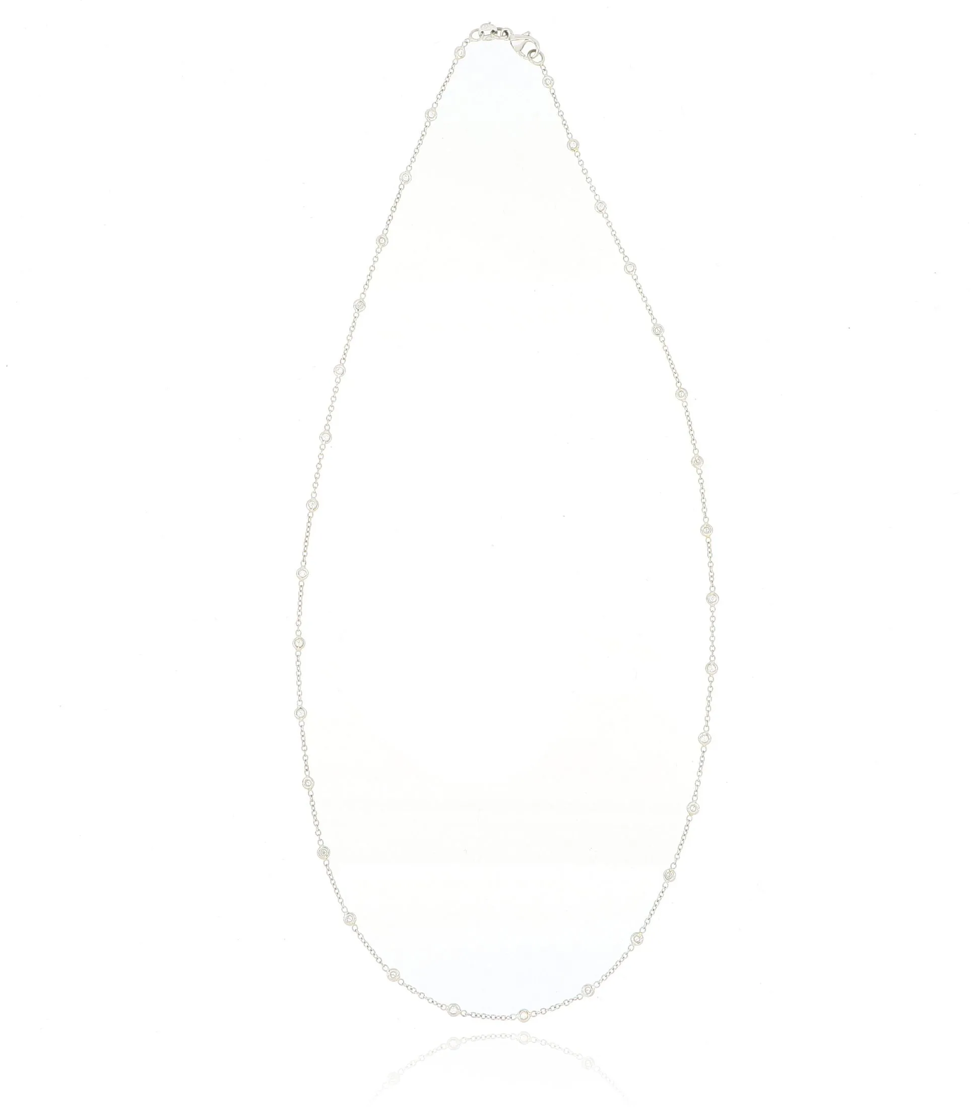 Platinum Diamonds by the Yard Necklace