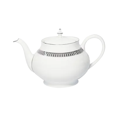 Plumes Platinum Teapot